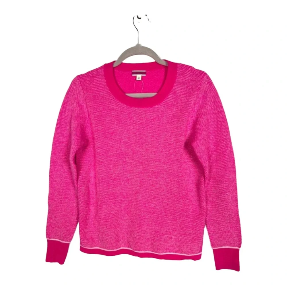 J crew 100% cashmere pink sweater NWT